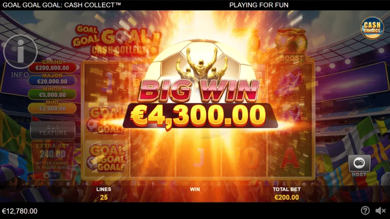 Goal Goal Goal: Cash Collect - big win on the reels
