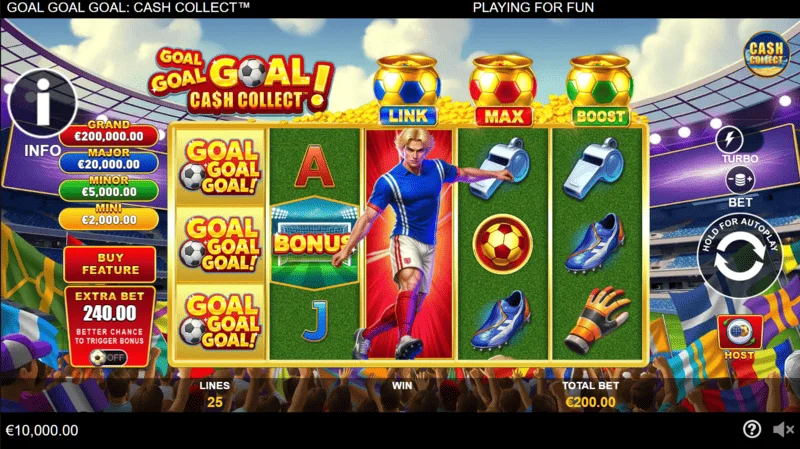 Goal Goal Goal: Cash Collect - main game screen